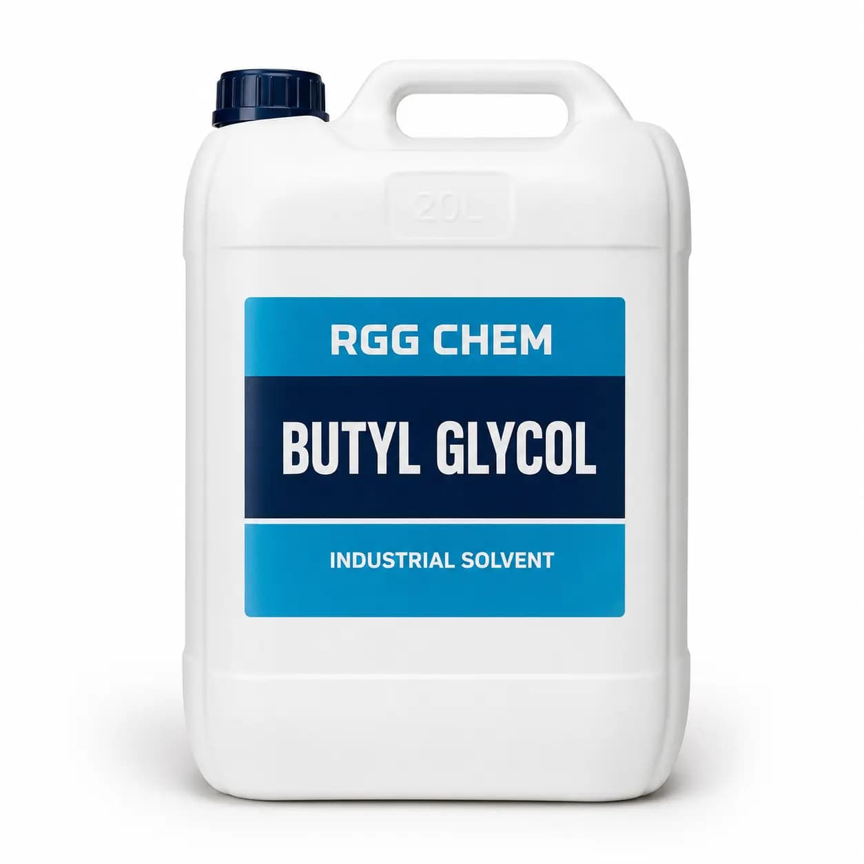 Butyl glycol in a sealed industrial solvent jerrycan
