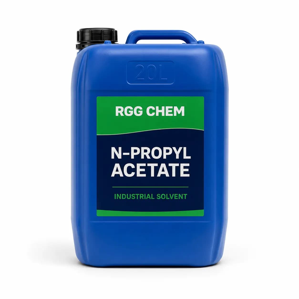 N-propyl acetate in a sealed industrial solvent jerrycan