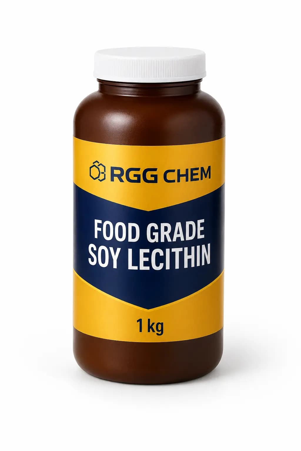 Food-grade soy lecithin in a sealed retail bottle